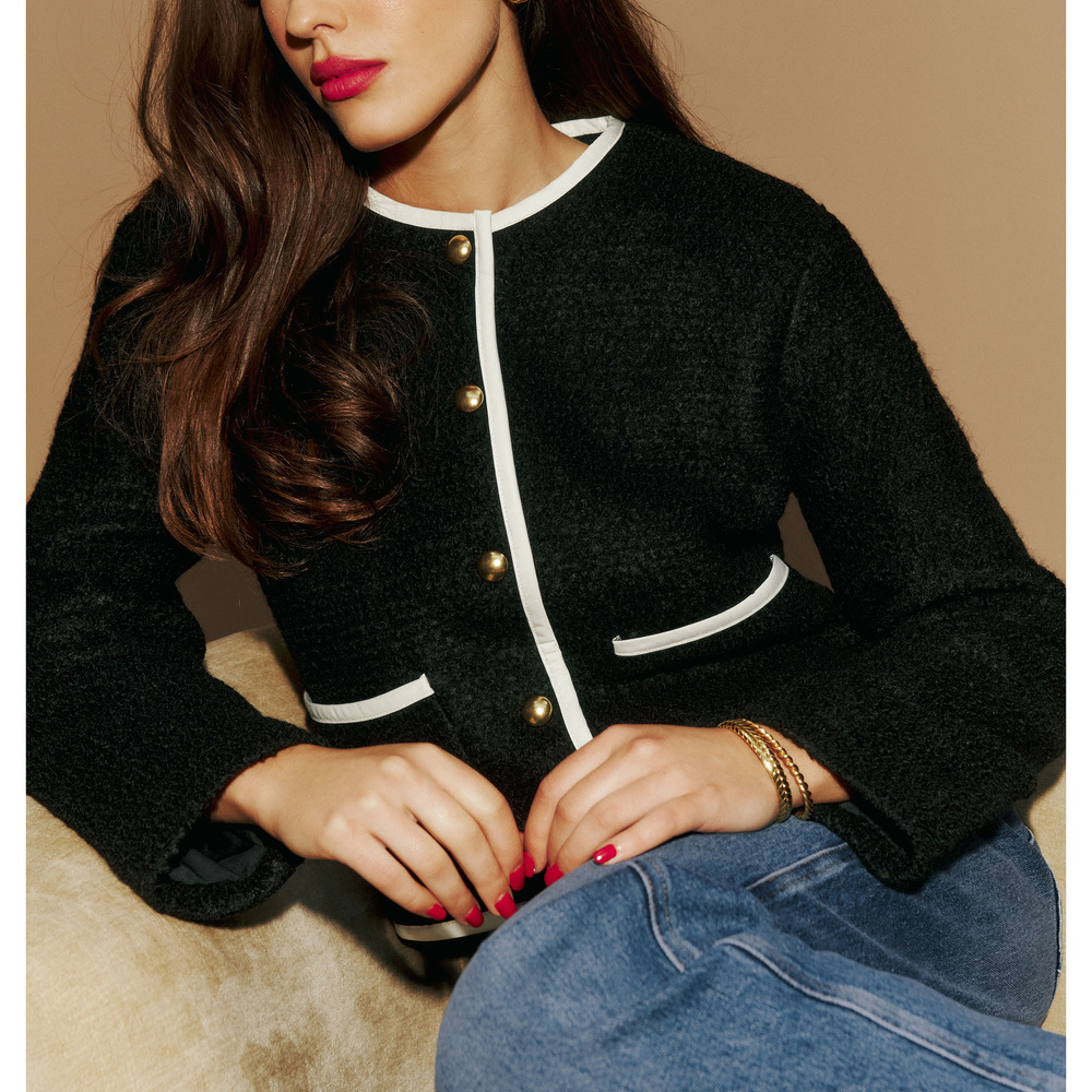 Reformation Black and White Jacket